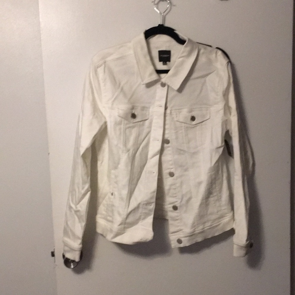 White denim jacket